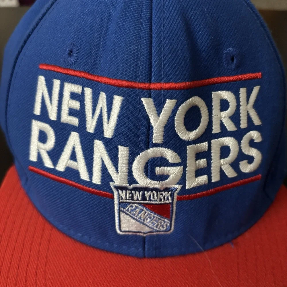 Adidas NHL SnapBack Hat New York Rangers Blue‎ Red OSFM Hockey